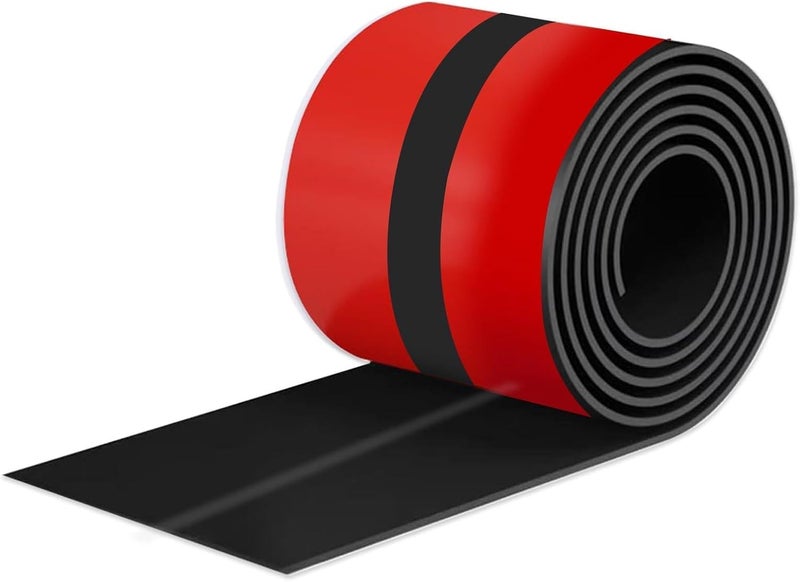 ROUIXSEN Black Wall Ceiling Molding Trim 1.6 Inch x 20 Feet, Corner Protector Edge Guard Peel and Stick Wall Trim Moulding Corner Molding Trim Caulk Strip, Self Adhesive Trim for Wall Edge, Ceiling, Countertop - Image 1